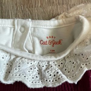 Knit bubble with matching blouse Cat & Jack 12 mo